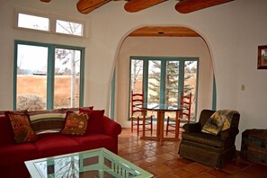 Sun room game table and/or additional dining area