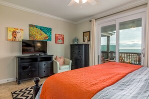 West Primary bedroom, overlooking the ocean at Dauphin Island!