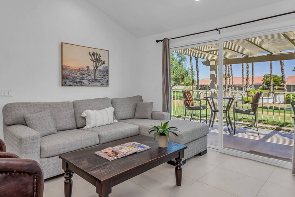 Family room with relaxing and comfortable sectional