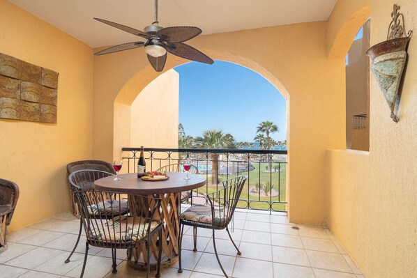 The patio table for four to enjoy.