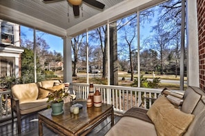 Patio with comfortable seating