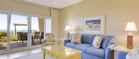 Living Room w/Waterfront View