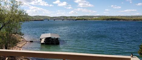 View from the Deck. Highway 13 Bridge in Kimberling City, MO.