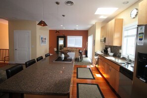 Eat In Kitchen with Huge Granite Bar for 4 and Dining Room for 8