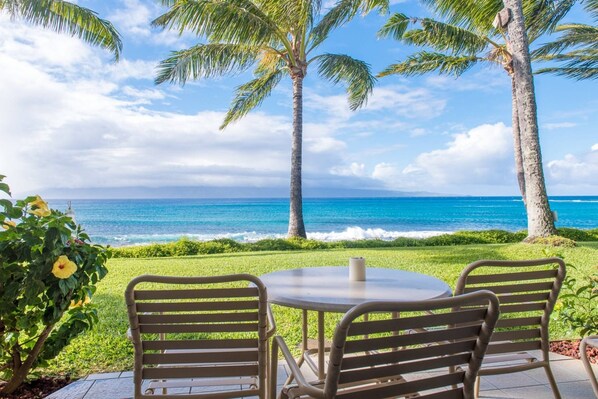Napili Shores I 173 has a fantastic view from your lanai - great for whale watching in the winter!