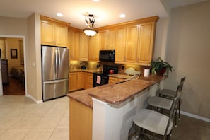 Fully Equipped Kitchen Offers All the Conveniences of Home