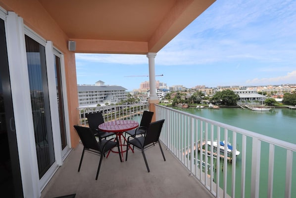 Enjoy Marina and City Views From Your Private Covered Balcony