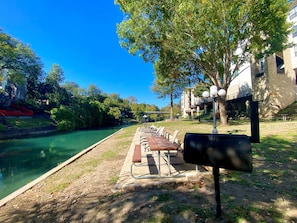 BBQ pits and community picnic tables