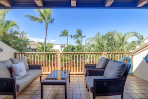 Enjoy relaxing on your private lanai located off the main level living area.