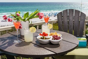 Dine Alfresco and Watch All the Beach Activities from the Private Balcony ~ Perfect Place to Entertain!