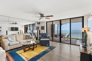 Living Room/Balcony with oceanfront view