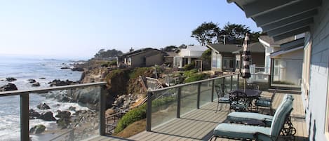 Ocean view deck off living room