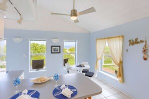 Kitchen/Dining Area with Tons of Natural Light and Views of the Gulf!