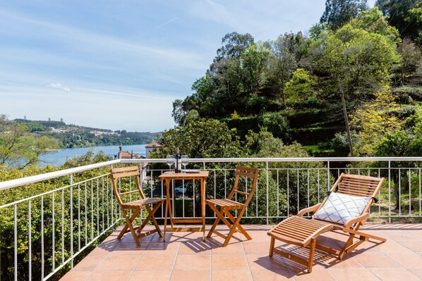 Terrace overlooking Douro river