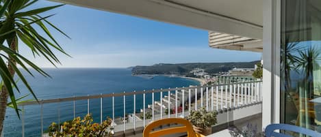 Vista incrível da varanda sobre a baia de Sesimbra 