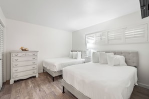 Guest Bedroom Features 2 Full Sized Beds to Comfortably Sleep 4