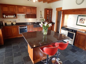 Well equipped Kitchen with range and additional oven. Openplan to living/dining.