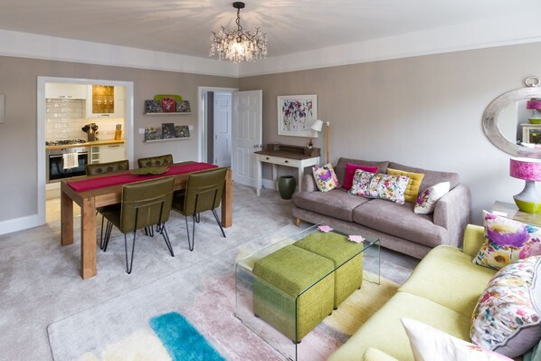 Lounge through to kitchen