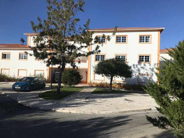 Rear view of the exterior. Ours is the top floor - the 3 bedroom windows face us