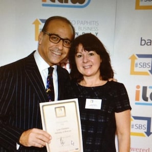 With Theo Paphitis receiving #SBS award