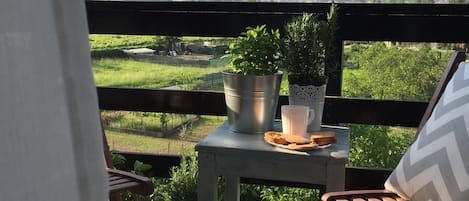 balcone con vista sulla vallata 