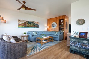 Enjoy family time in the living area