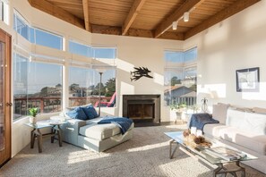 Living room with ocean view