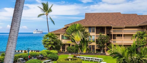 Sea Village Oceanfront condos, - Oceanfront Pool & BBQ area