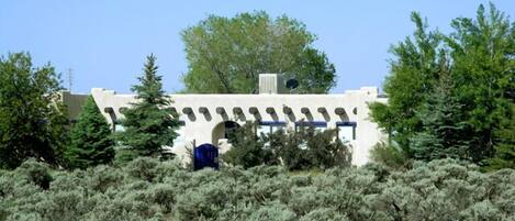 Main house surrounded by native southwest sage