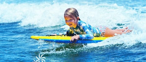 Catching Waves at Kaanapali Beach