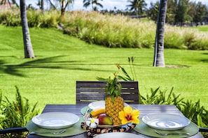 Have your meals on your private lanai....