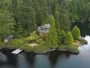 North Lake Waterfront Home on the point. 