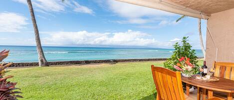 Feel the stress slip away while enjoying  the enticing view from your lanai.