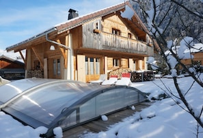 The chalet in winter