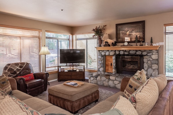 Living room with beautiful natural light.