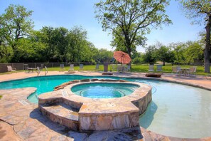 Swimming pool and hot tub