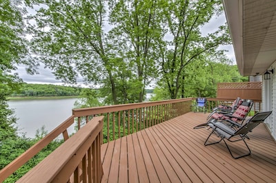 Relax and reconnect with family and friends at this North Liberty house.