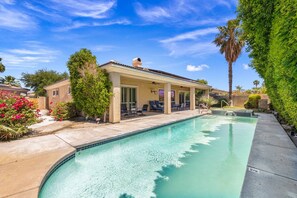 Large and Private Backyard Pool Area
