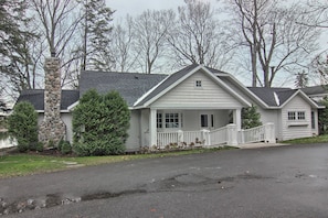 view of the house from the Driveway