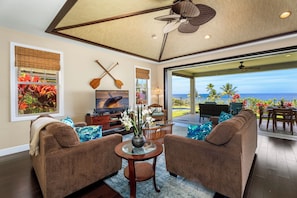 Living Room of Holua Kai 21 with entertainment