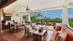 Kukuiula Makai Cottage #36 - Main Living Lanai - Parrish Kauai