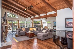 Living Room - Fireplace and Baby Grand Piano