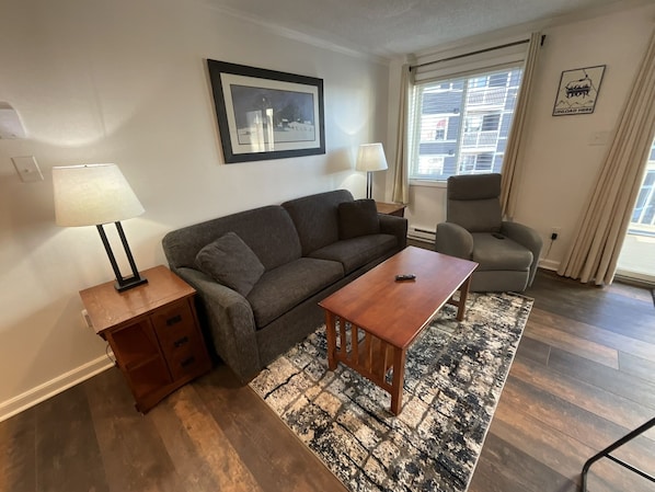 Unwind in the comfortable living area.