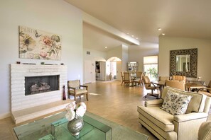 High, refinished ceilings feature new recessed lighting throughout the unit.