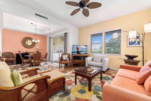 1600 square foot, two bedroom, 2-1/2 bath, two story townhome.