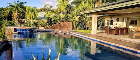 Private Infinity and Plunge Pool in our Kona Coast Home