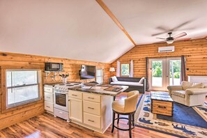 Kitchen & Living Area | Keurig Coffee Maker | Spices