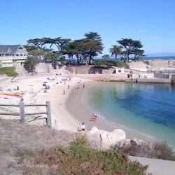 Our beach at Lover's Point, protected from the wind and large waves...
