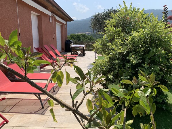 Terrasse côté sud 