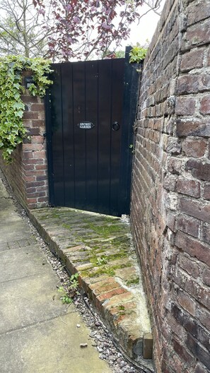 Secret garden alley entrance